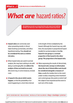 What are hazard ratios?