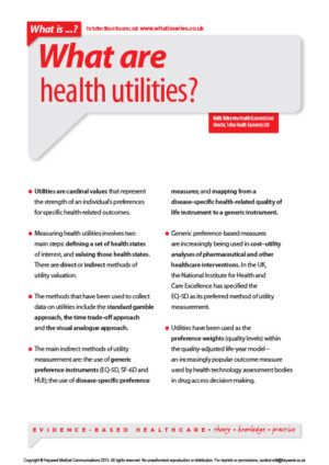 What are health utilities?